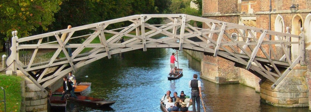 Picture of a the Mathematical Bridge at Cambridge