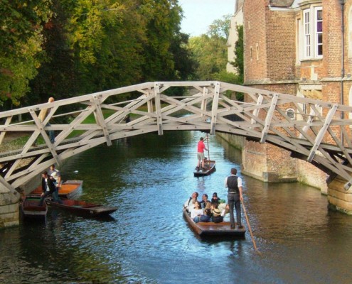 Picture of a the Mathematical Bridge at Cambridge